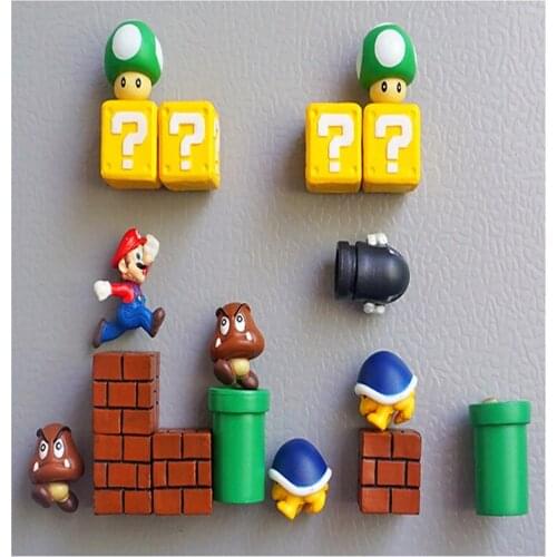 10pcs 3D refrigerator magnet message sticker funny childhood game girl boy student toy home decoration refrigerator sticker