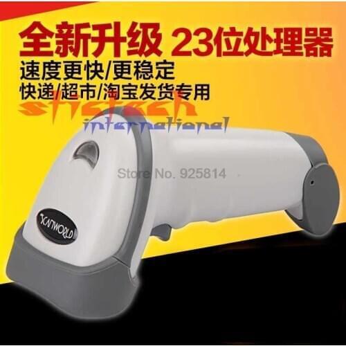 100pcs,NEW Laser Barcode Scanner best POS Bar Code Reader,any 1d barcode can be read,USB,black/white,free shipping