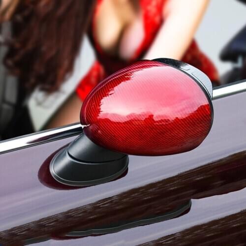 2Pcs Carbon Fiber Car Rearview Door Mirrors Cover Shell Trim Direct Replacement For Mini Cooper F55 F56 F54 F60 Accessories