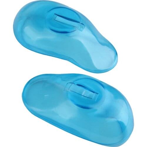 2pcs Clear Silicone Ear Cover Hair Dye Shield Protect Salon Color Blue New Styling Accessories Anti Staining Earmuffs Protect