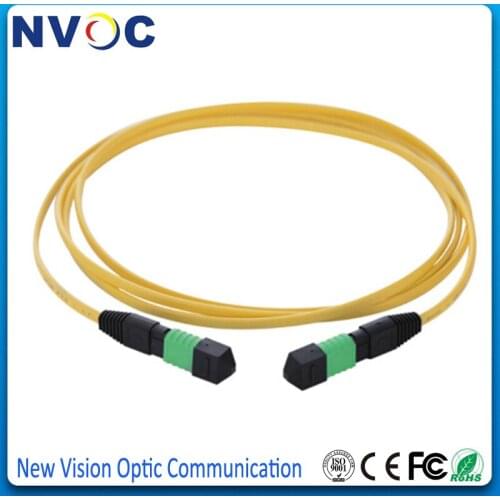 3Pcs SM,8/12core,1/2/3/5/10/15M,MPO/APC (F) - MPO/APC (F),MPO Female Fiber Patch Cord,SM,B Type,3.0mm LSZH Mini Round Cable