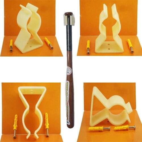 4 x BASEBALL BAT RACK VERTICAL WALL MOUNT WALL HOLDER WALL CLIP STAND DISPLAY