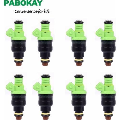For8 pieces x 0280150558 NEW 42lbs Green Top Racing Fuel Injector 440CC EV1 Turbo 42 lb/hr