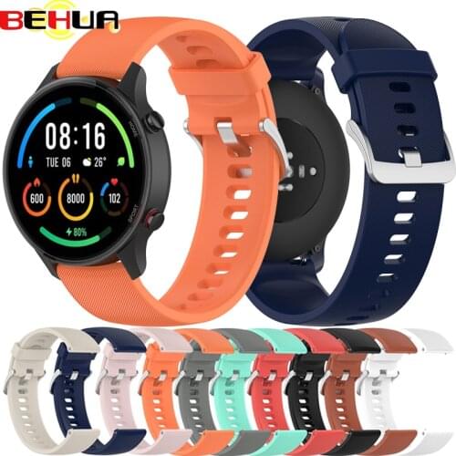 BEHUA 22MM Silicone Strap For Xiaomi Color Sport Band Bracelet For Xiaomi Haylou RT LS05S For YAMAY SW022 Watchband Wristband