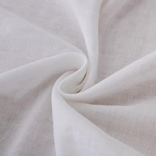 White Double Layer Gauze Fabric White Cotton Fabric for Kids,High Density 100% Cotton Fabric by the meter