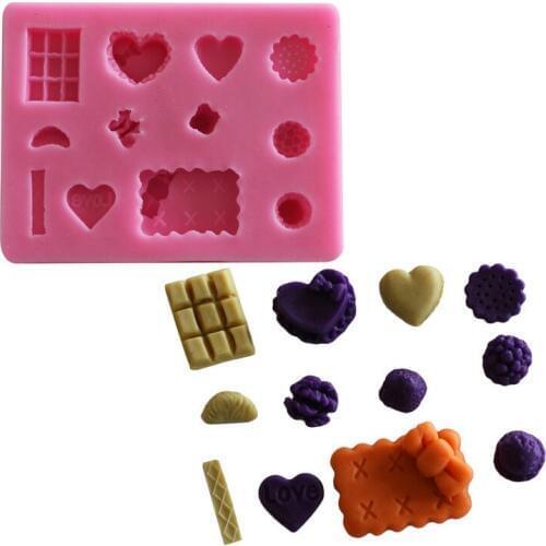 DIY Heart Silicone Mold Chocolate Handmade Soap Dessert Cake Decorators Baking Supplies Gift