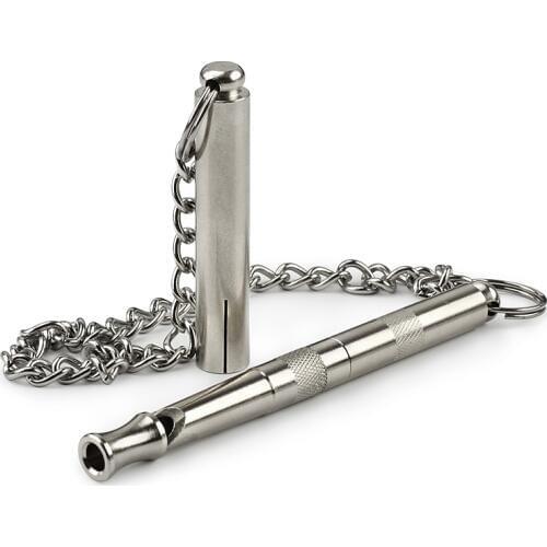 Long Brass Pet Whistle Can Adjust Sound Waves Dog Whistles Dogs Train Whistle Pet Supplies