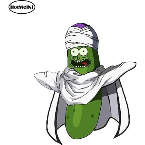 HotMeiNi 13cm x 10.9cm Funny Pickle-O (Piccolo) Rick Car Stickers Vinyl Decal Car Stickers Auto Car Styling Car Accessories