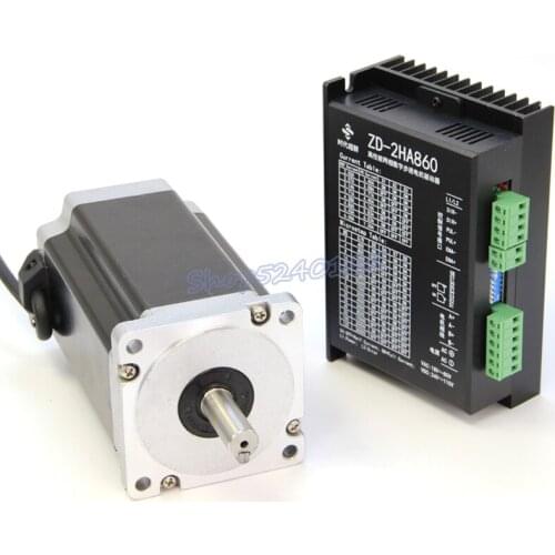 2-phase 86 stepper motor set 12NM length 155mm shaft diameter 14 motor + 860 drive