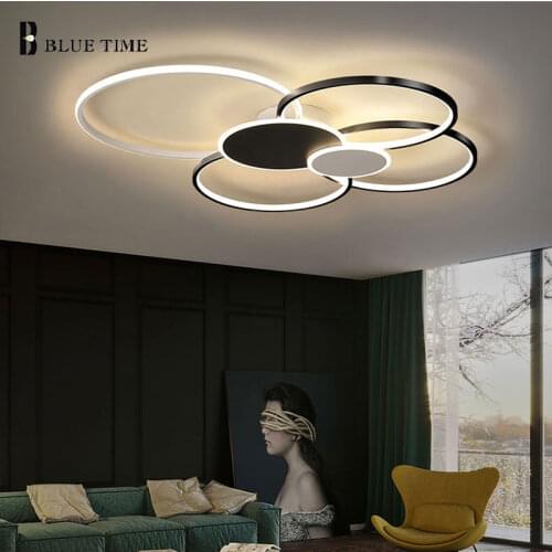 Modern LED Ceiling Lights Rings Circle Light for Bedroom Dining Room Living Room Chandeliers Ceiling Lamps Home Indoor Lighting