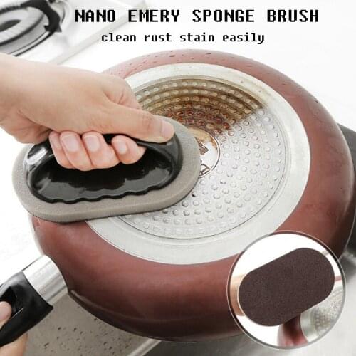 Hot Sell Magic Emery Sponge Brush Eraser Cleaner Kitchen Rust Cleaning Tools