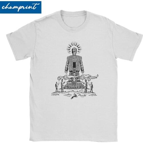 Men Women King For A Day T Shirts Wicker Man Horror Folk Festival Woodcut Pagan Clothing Vintage Crewneck Tees Adult T-Shirts