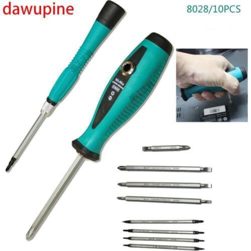 Dawupine 10 in 1 Screwdriver Set Multi-Bit Tools Repair Torx Screw Driver Slotted Screwdrivers Kit Home Useful Multi Tool
