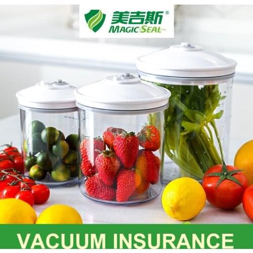 Vacuum Canister Set Plastic Food Storage Container With Lid Damp Proof Large Capacity Kitchen Tank For Vacuum Sealer