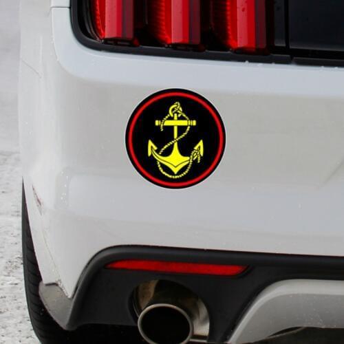 Aliauto Personality Car Sticker Marine Corps of Russia Auto Accessories Funny Reflective Vinyl Decal Cover Scratches,15cm*15cm