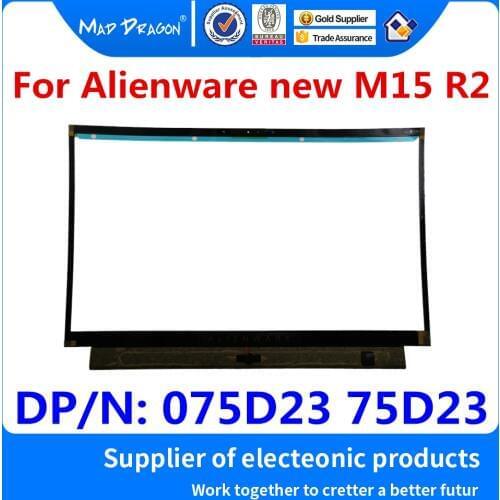 Laptop New original black B shell LCD Front Bezel Cover with eye tracker For Dell Alienware new M15 R2 075D23 75D23 AP2KH000200