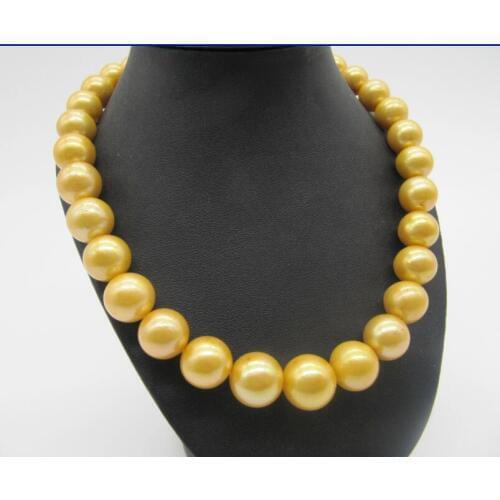 CHARMING 18"12-13 MM NATURAL SOUTH PEARL NECKLACE