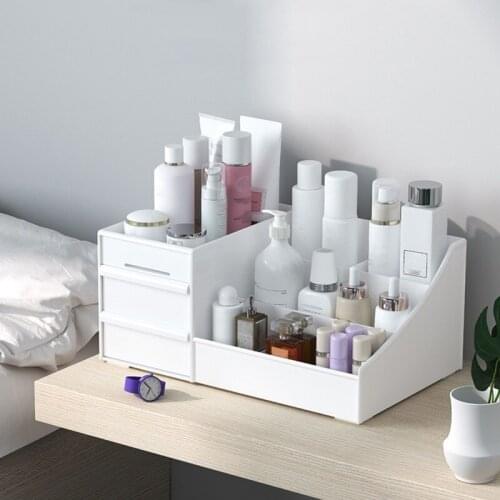 Makeup Organizer for Cosmetic Large Capacity Cosmetic Storage Box Organizer Desktop Jewelry Nail Polish Makeup Drawer Container