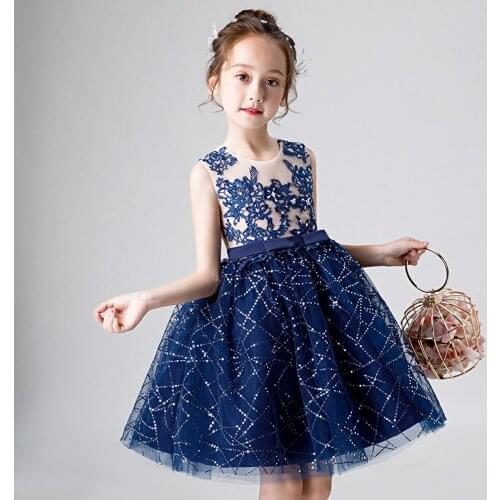 First communion dresses for girls Sequin Flower Girl Dresses Kids Evening Ball Gowns Wedding Birthday Party Christmas Vestidos