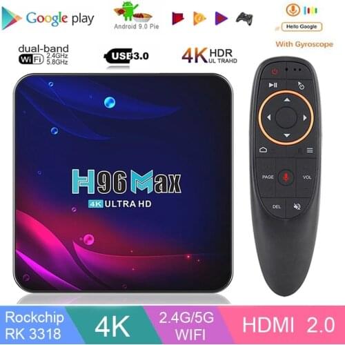 Smart tv box Android 9.0 A95X R3 Rockchip RK3318 2.4G/5G Wifi BT4.2 4GB 32GB/64GB Google Play IPTV box android tv box PK H96max