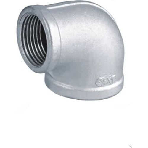 Free shipping 1-1/4" x 1" BSPT Female Threaded 90 Degree Elbow Reducer Angled Stainless Steel SS304 Pipe Fitting