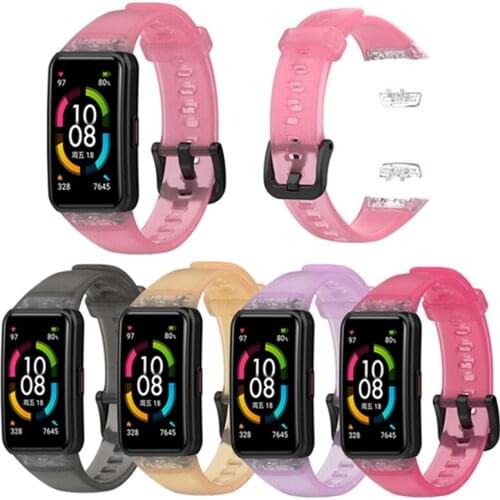 Watchband For Huawei Band 6 Honor Band 6 Silicone SmartWatch Wristband Sport Replacement Bracelet For Honor Band 6 Watch Strap