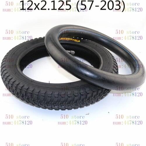 12x2.125 tire (57-203)Tire TubeTubetrye fits Many Gas Electric Scooters e-Bike folding Bike bicycle childs bicycle