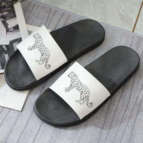 Shoes For Women 2021 Summer Animal Sandals Outdoor Flat Slippers Summer Beach Fashion Open Toe Non-slip Slides Flip Flops Female