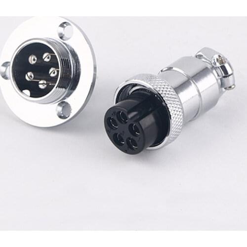 GX20F Cable Connecotor plug with flange socket aviation connector 2Pin 3pin /4/5/6/7/8/9pin10/11/12/13/14/15pin Diameter M19