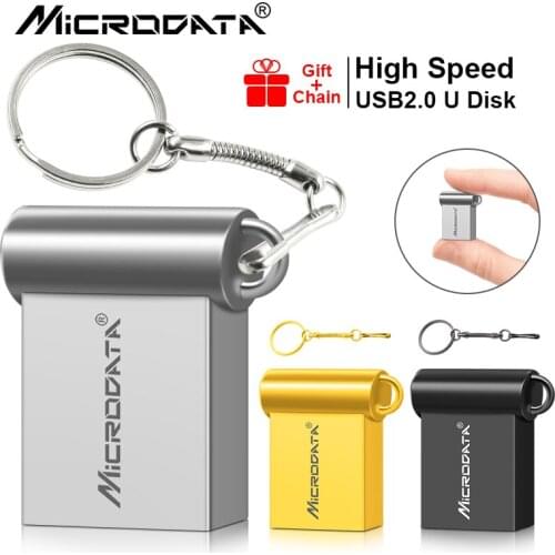 Fast speed Super Mini Pendrive 4GB USB Flash Drive 32GB 16GB 8GB Metal Waterproof Pen Drive 64GB 128GB USB Stick Flash Drive