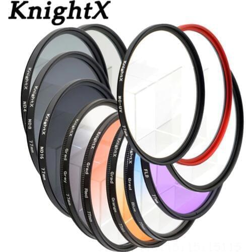 KnightX ND FLD UV MC Star lens color filter 52mm 58 67 55 77 mm for Nikon Canon EOS 7D 5D 6D 50D 60D 600D d5200 d3300 d3200 T5i