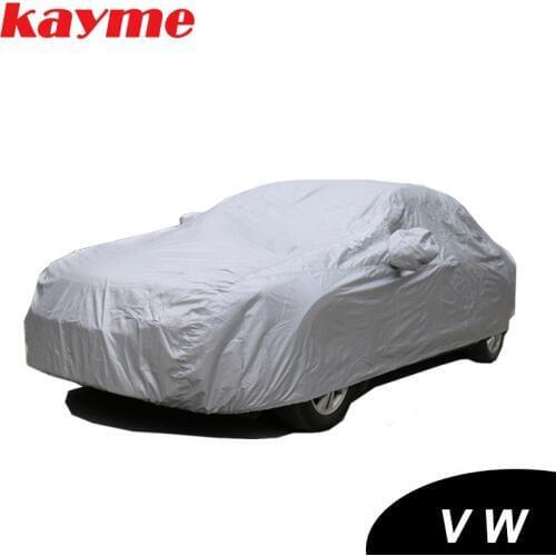 Kayme dustproof Full Car Covers 170T polyester universal Indoor Outdoor Suv UV Snow Resistant Protection Cover for Volkswagen