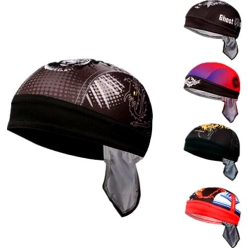 UV Protection Team Men Summer Cycling Cap MTB Bland on Top Skull Bicycle Hat Bike Bandana Head Scarf Mens Road Bicycle Cloths