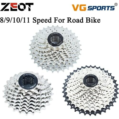 VG Sports Road Bicycle Freewheel 8 9 10 11 Speed Road Bike Cassette 25T 28T 32T 36T Bicycle Freewheel For Shimano SRAM