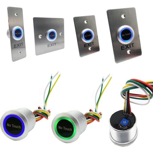 DC12V 24V IP68 Waterproof Time Delay Contactless No Touch Infrared Lock Exit Button Door Release Switch