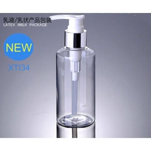 High Quality 150ml 300pcs/Lot Amber Green Clear Lotion Pump Bottles Cream Jars Split Charging Jars Empty Cosmetic Containers