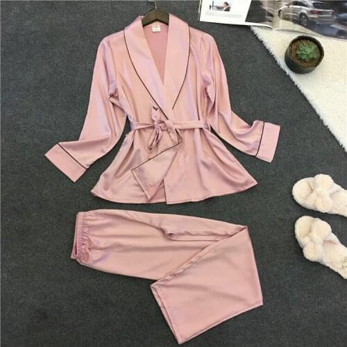 Robe Sexy Bathrobe Women 2017 Pajamas Set New autumn band Nightgown Set Sleepwear Pajamas Pijama Feminino Pyjama sleepwear