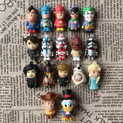 STAR WARS Woody Queen Elsa Stormtrooper Batman Joker Cute Cartoon Mini Action Figure Ornament Model Toys