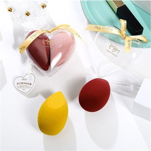 2boxes/lot Makeup Sponge Water Drop Shape Makeup Soft Foundation Puff Cosmetic Makeup Sponge Egg Beauty Tool Wet and Dry Use