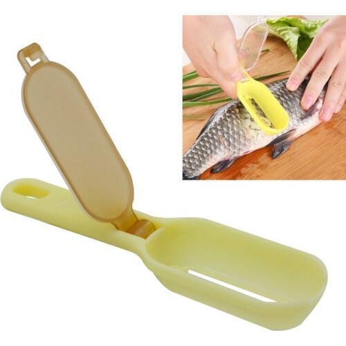 2018 Fish Cleaning Tools Plastic Scraping Scales Device Fish Skin Steel Fish Shaver Remover Cleaner Descaler 2018