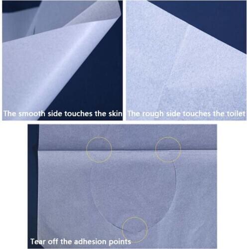 250 Sheets/Pack Half-Fold Disposable Toilet Seat Covers Thickened Sanitary Flushable Wood Pulp Potty Shields Guards Pads for Out