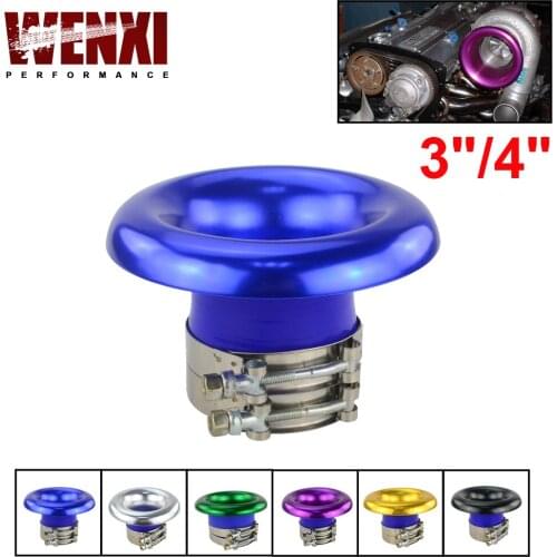3" or 4" Short RAM / Cold Air Compressor / Intake Inlet Velocity Stack / Turbo Horn Kit with silicone hose and SS304 clamp
