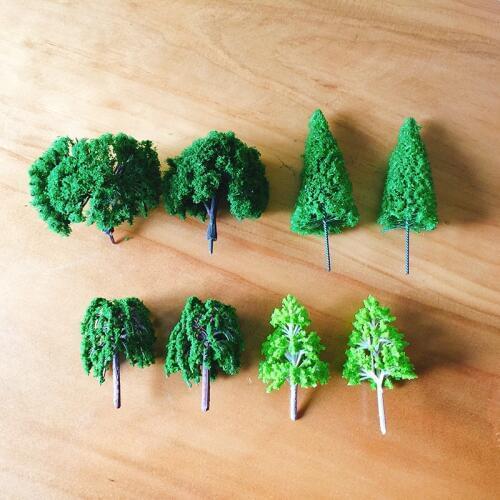 8Pcs mixed designs/artificial trees/cute plants/fairy garden gnome/moss terrarium decor/crafts/bonsai/bottle garden/T018