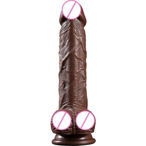 Big black giant dildo realistic for women sex PVC dildo with strong suction cup