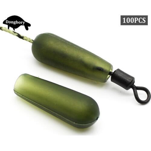 100PCS Carp Fishing Accessories Rubber Buffer Beads AFloat Setup Helicopter Chod Rig Bead for Lead Core Carp Fishing Tackle Tool