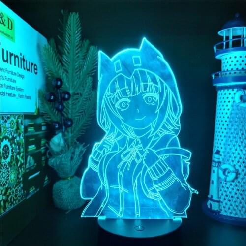 Danganronpa 2 LED Night Light Chiaki Nanami 3D Lamp Decoration Lighting Table Lampara Decor Lampe Creative Lights Anime Figure