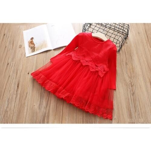 2021 Spring Flower Girls Dresses Children Clothes Baby Girls Lacework Dress Kids Prince Dress Baby Girls Dress Girls Outwear MM5