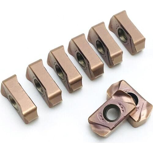 10 pieces of LNMU0303ZER MJ AH130 carbide insert CNC lathe tool External turning insert LNMU 0303 for fast feed milling cutter