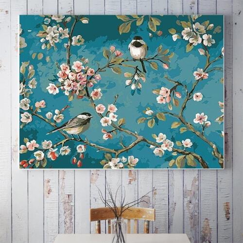Flowers Paintings By Numbers DIY Pictures Oil Coloring By Numbers Set Gift Drawing By Numbers Canvas Decor New Arrivals