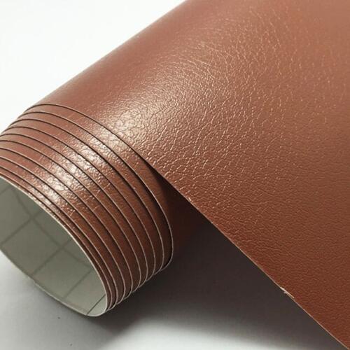 Brown Leather Grain Texture Vinyl Car Wrap Sticker Decal Film Sheet Adhesive Sticker Interior Car Styling Covering Wrapping